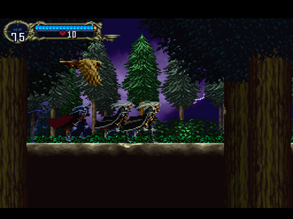 psogl2_052 Alucard racing toward his father’s castle.