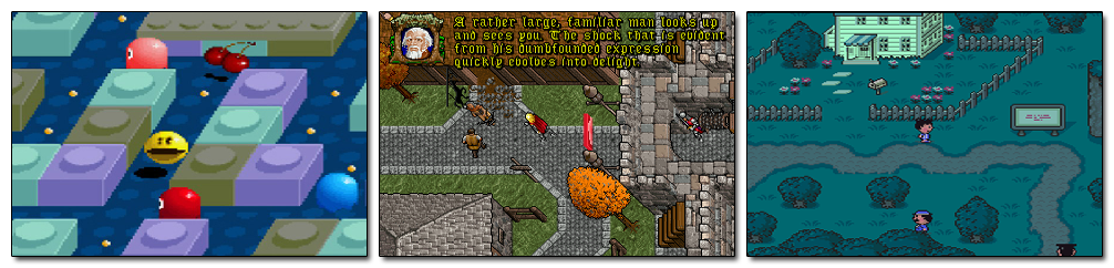 A Layman’s Guide To Projection in Videogames - oblique projections visuals - view, Video game, trimetric, tricks, top-down, technical, raster, projection, pixel, perspective, overhead, orthographic, oblique, isometric, faking, dimetric, design, bird's eye, axonometric, art, 3d, 2D